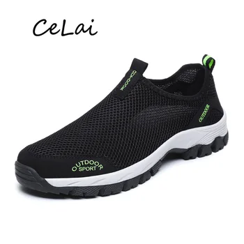 

CeLai Men Casual Shoes Breathable Slip On Mesh Shoes Classic Tenis Masculino Zapatos Hombre Sneakers Male Water Loafers A-018