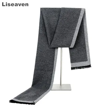 

Liseaven New Winter men warm scarf fashion casual muffler shawls men's scarves 180*30cm