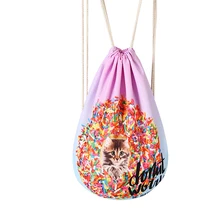 Рюкзак для путешествий на шнуровке Softback женский Mochila многоцветная походная сумка на шнурке новые мужские сумки для хранения сумки