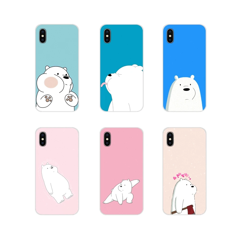 

For Motorola Moto X4 E4 E5 G5 G5S G6 Z Z2 Z3 G3 G2 C Play Plus We Bare Ice Bear Panda Accessories Phone Cases Covers