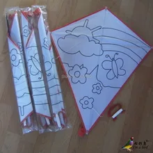 Спорт на открытом воздухе Алмазный DIY воздушный змей/детский воздушный змей/образовательный воздушный змей с ручкой и линией хороший Летающий