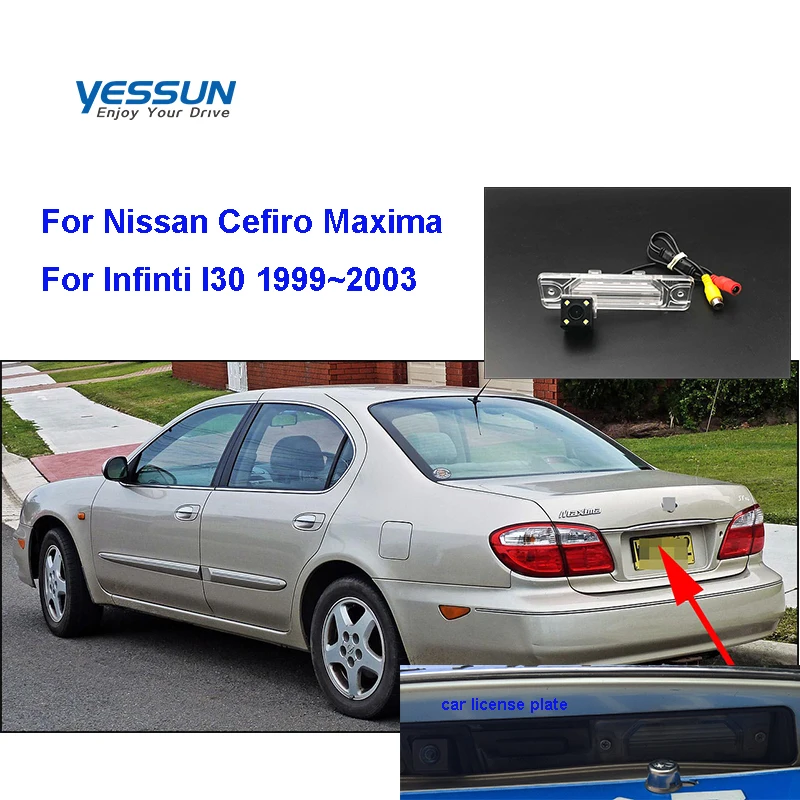 Yessun HD CCD Ночное Видение заднего вида резервная камера водонепроницаемая для Nissan