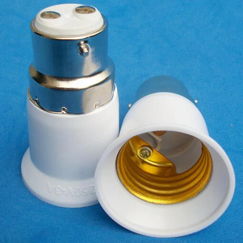 

B22/E27 Adaptor For Lamp Change E27 to B22 Screw Lamp Light Bulb Socket Base Cap Converter Adaptor B22 Holder