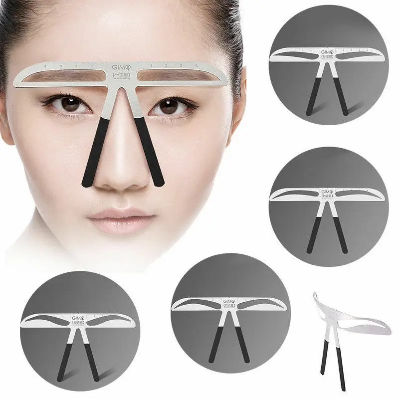 

Eyebrow Stencil Measure Ruler 3D Balance Template Stencil Shaper Makeup Tool