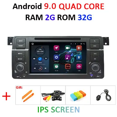 Ips DSP Android 9,0, 4 ГБ, 64 ГБ, 1DIN dvd-плеер для BMW E46 M3 MG ZT 318/320/325/330/335 Rover 75 gps радионавигации стерео BT4 - Цвет: 9.0 2G 32G IPS