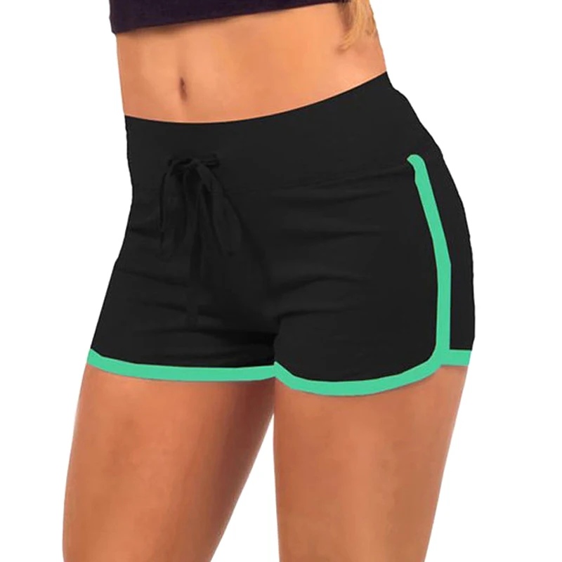 1 шт. женские хлопковые спортивные шорты средней талии Эластичность для лета пляжа YA88