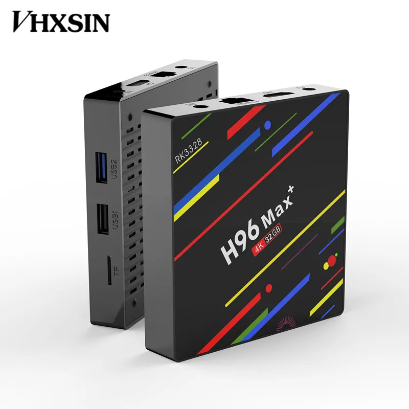 VHXSIN H96 MAX plus Android 9.0 TV Box 4GB RAM 64GB ROM RK3328 5G WiFi Set Top H.265 4K | Электроника