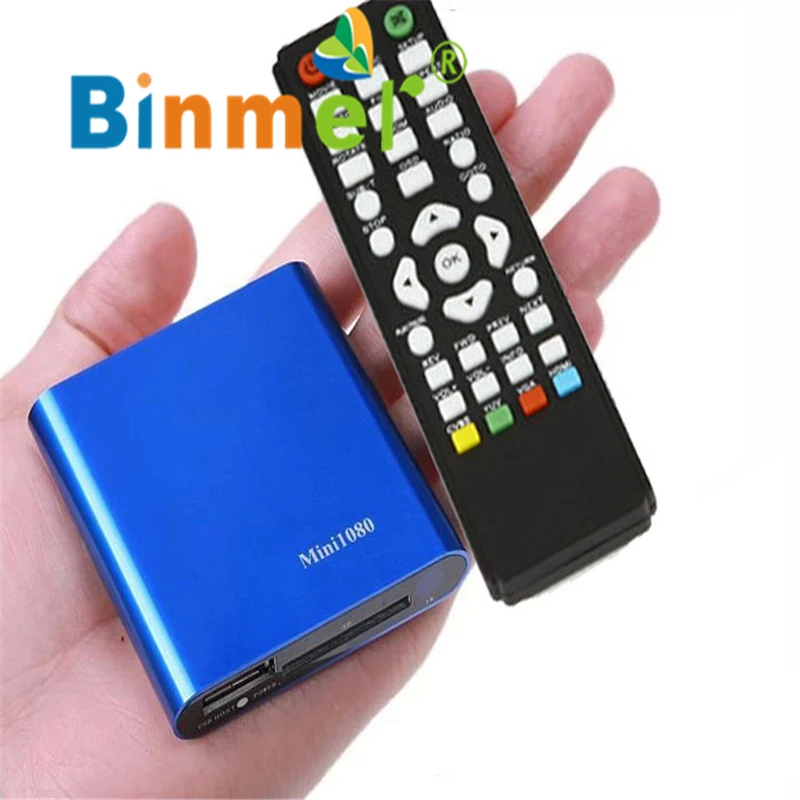 1080 P мини HDD Media Player MKV/H.264/rmvb HD с хостом USB/SD карты Reader_KXL0530