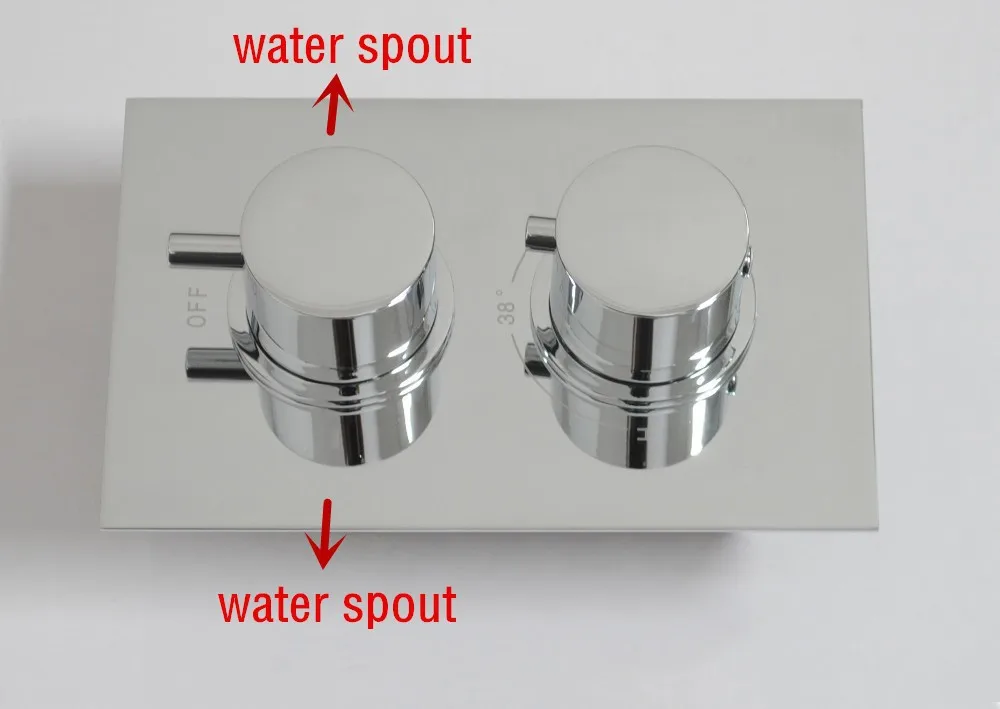 2-способ набор для душа 1" 304 нержавеющая сталь душем постоянная температура клапан Ванная комната настенный ss523