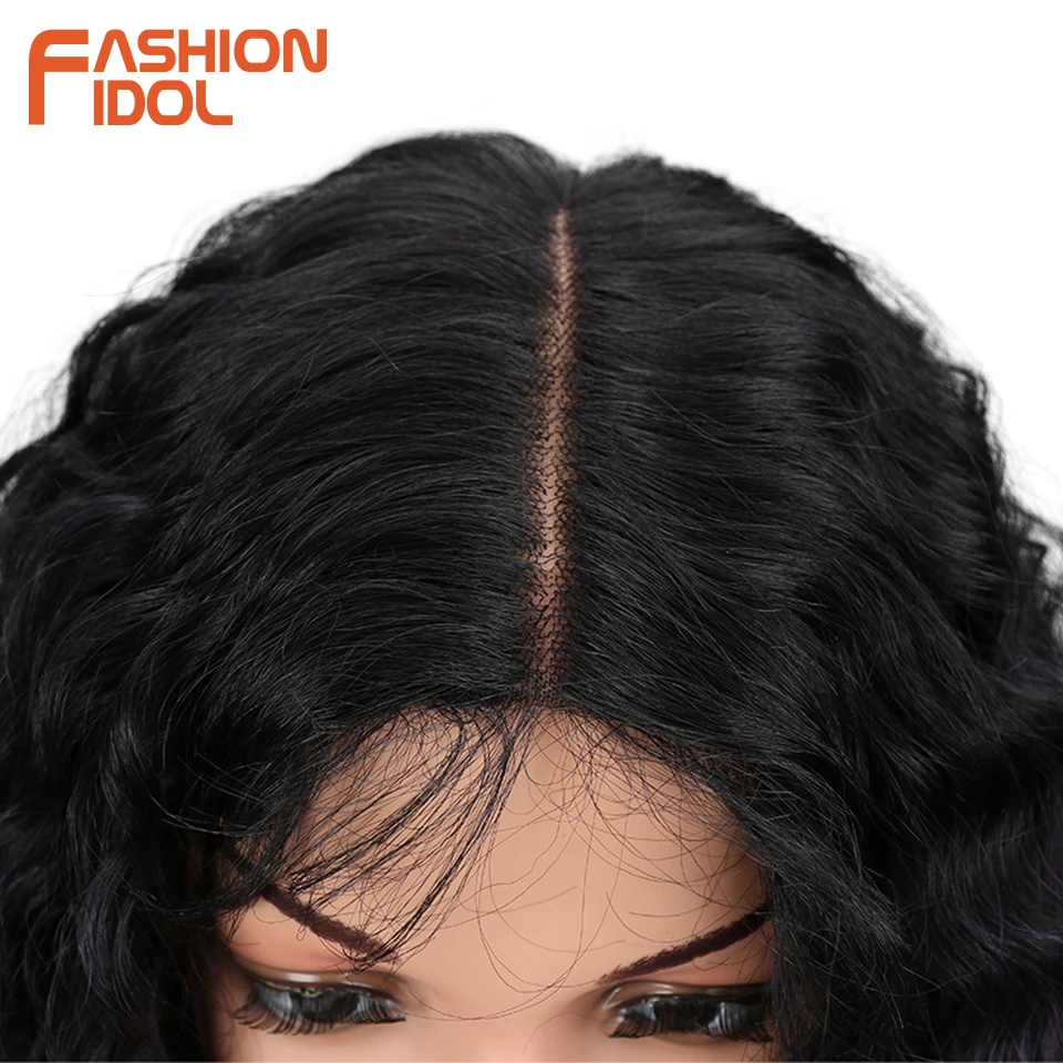 Мода IDOL Hair 28 дюймов мягкий длинный кудрявый I парик на кружеве для черных женщин синтетические волосы термостойкие парики для женщин