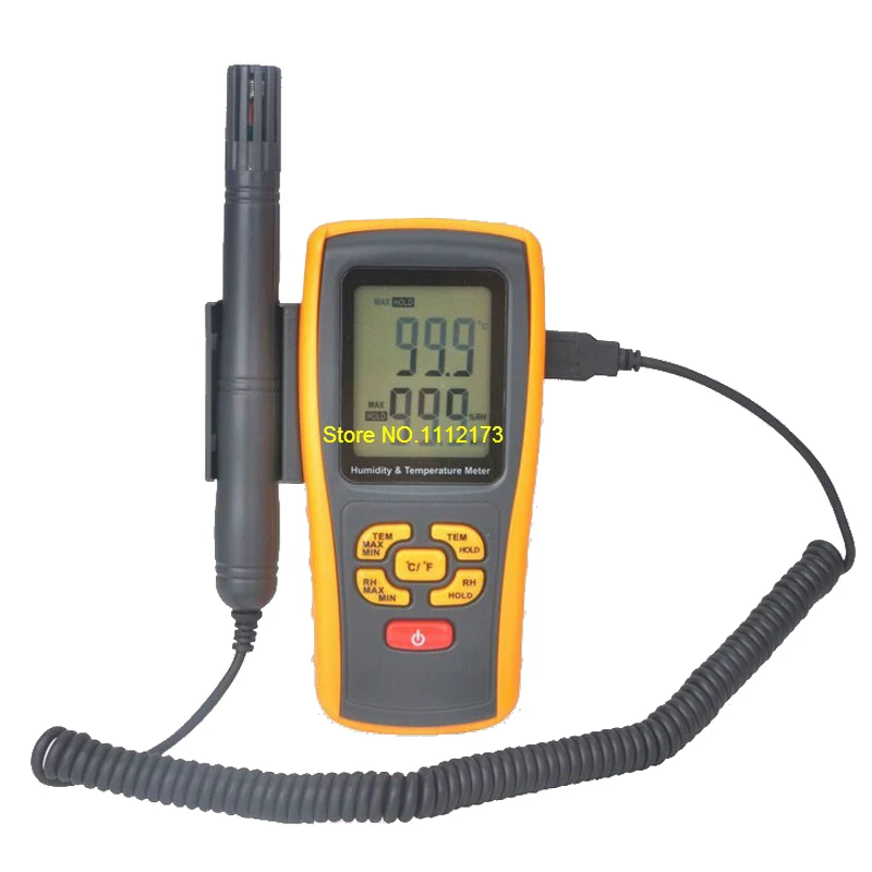 Цифровой Термогигрометр с ЖК-дисплеем BENETECH GM1361 2,5 дюйма, отдельный Измеритель температуры и влажности