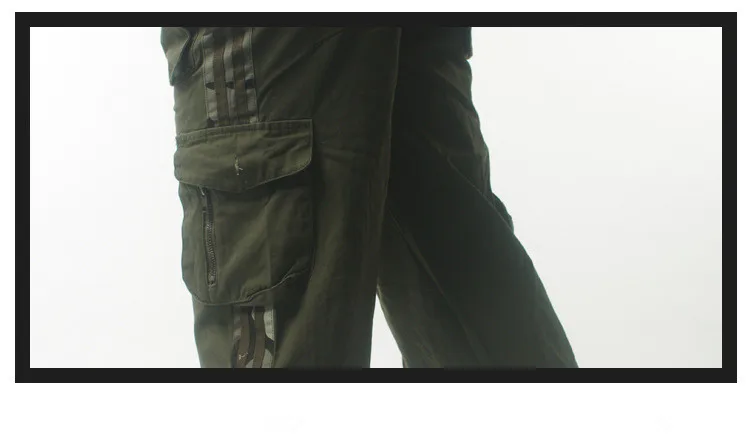 Армия грузов мужчины милитари Стиль 101 Airborne тактические брюки свободные тяжелые мульти-карманов commado полной длины модные рабочие брюки