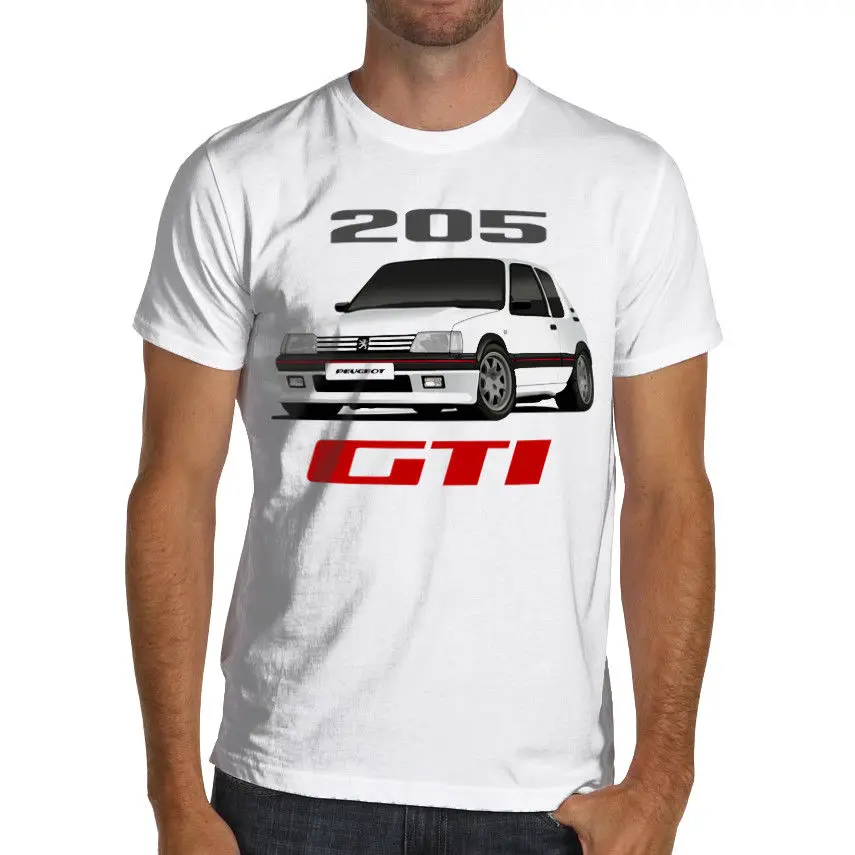 

2019 New Fashion Cool Tee Shirt French car fans 205 Gti Rally Racings Soft Cotton T-Shirt Custom Tshirt