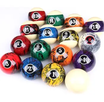 

2018 New Cuppa Billiard Balls One Set of 57mm Balls Bright Crystal Balls Black Eight Balls 16 Color Billiard Sell for Sets
