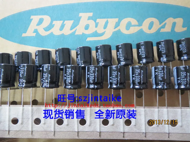 2020 горячая Распродажа 30 шт/50 шт японский конденсатор Rubycon 35V330UF 10X12.5 YK 85 градусов