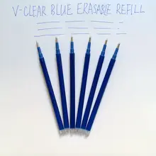 Волшебная стираемая ручка заправка 0,7 мм синие чернила гелевая ручка Заправка для письма 6 шт ручка, канцелярские принадлежности для офиса принадлежности для школьников, студентов подарки