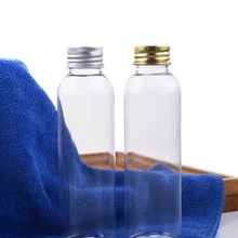 300 шт/партия 120 мл бутылка для очищенной воды, пластиковые бутылки с алюминиевой крышкой и пластиковой LW-D-120C капота