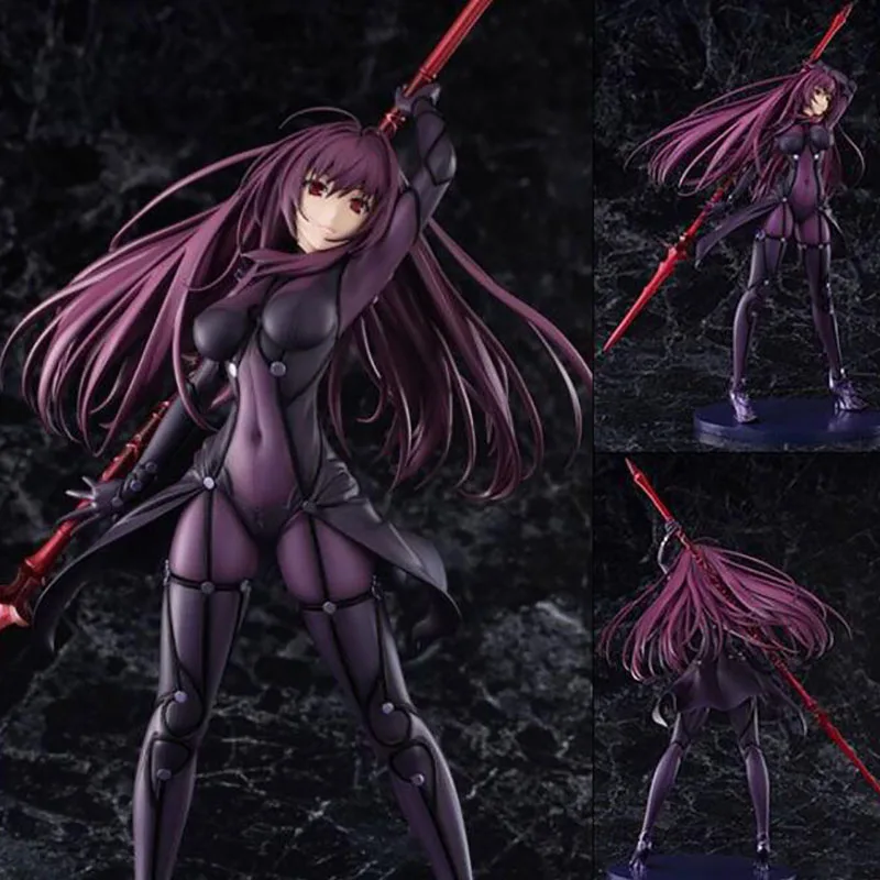 Fate/Stay Night фигурки Fate Grand Order Lancer Scathach фигурка игрушка 270 мм Аквамарин Fate аниме модель Fate/Grand Order