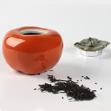Хурма в форме чайной коробки контейнеры для чая Шкатулка Контейнер для Пуэр Улун хранение чая Органайзер мини кофе держатель для пудры