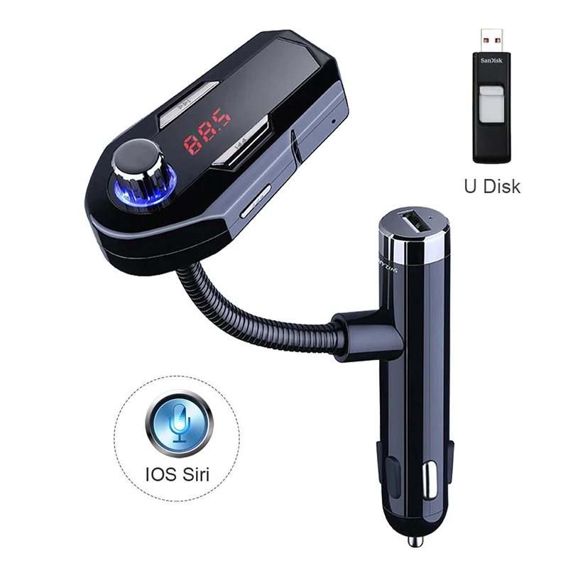 ENKLOV Car Transmitter FM Transmitter Car Bluetooth Transmitter