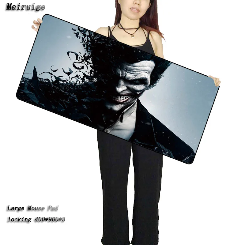  Mairuige Free Shipping Large Gaming Mouse Pad Batman Mouse Pad Desk Pad Keyboard for Dota CS 300x90
