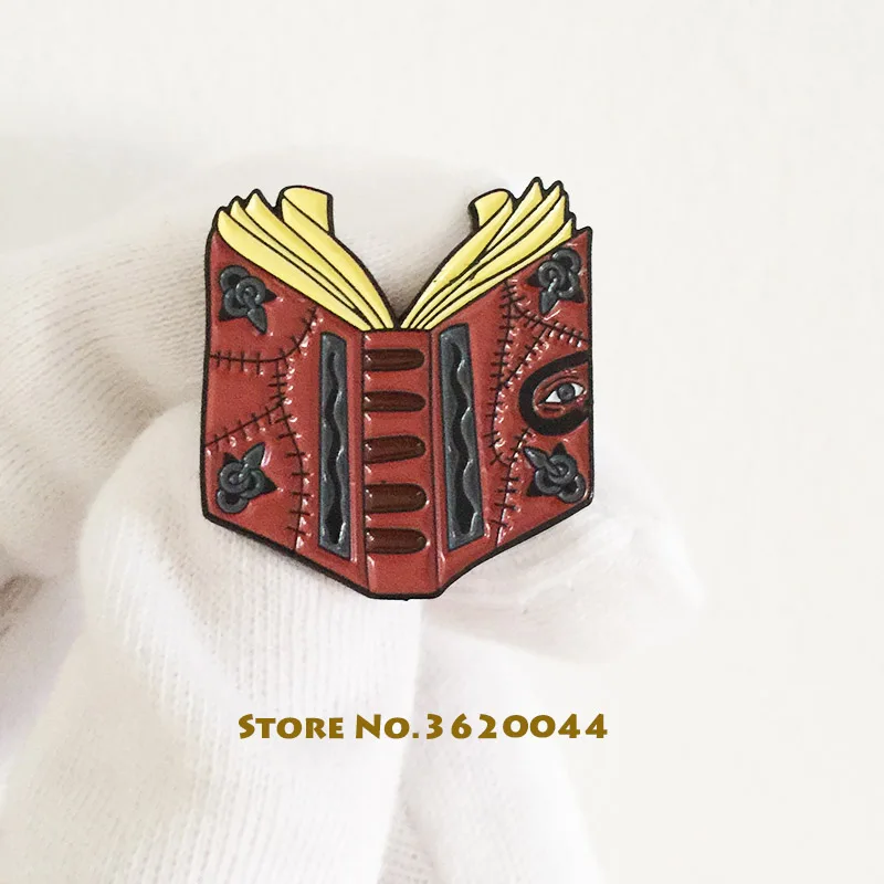 20pcs Custom Meme Brooches Hocus Pocus Spell Book Enamel Pins and Badge