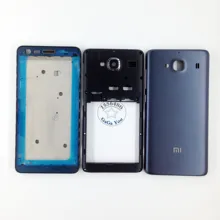Black/White Brand New Full Housing For Xiaomi Redmi 2 Faceplate +Middle Frame Bezel + Battery Door Back Cover Parts