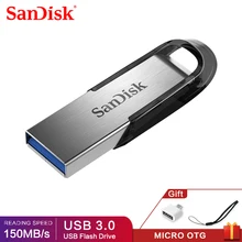 SanDisk – Clé USB 3.0 Ultra Flair CZ73, 16 Go/32 Go/64 Go/128 Go/256 Go, dispositif de stockage, produit original, livraison gratuite,