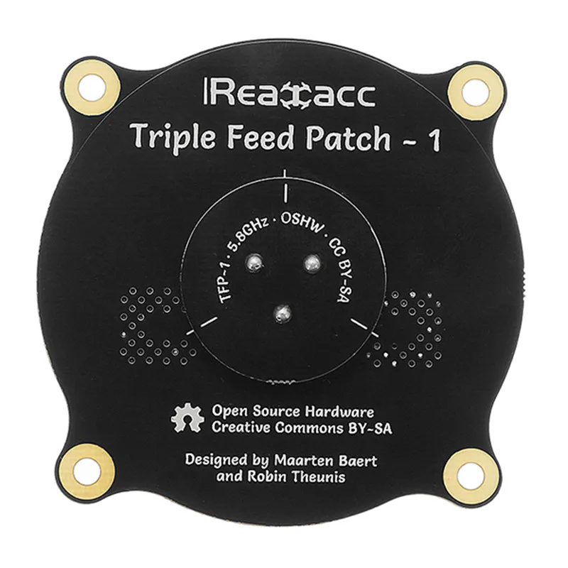 Realacc Triple Patch d'alimentation-1 5.8GHz 9.4dBi circulaire polarisé antenne FPV pour les modèles RC Drone transmetteur TX lunettes ► Photo 3/6
