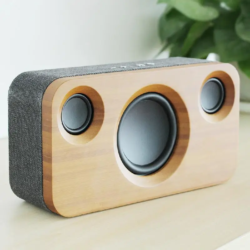 Dual wooden speaker