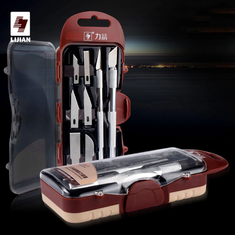 

LIJIAN 8pcs Graver Knife Set Multifunction Hand Tool Hobby Kit Carving Knives