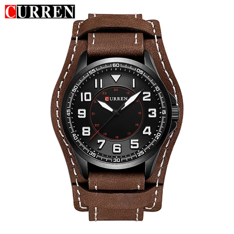 

Curren 8279 Military Quartz Mens Watches Top Brand Luxury Leather Waterproof Sport Men Wristwatches Male Clock Relogio Masculino