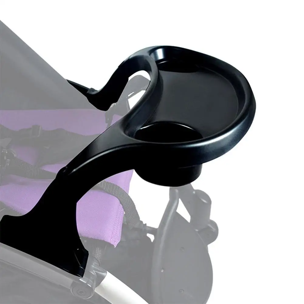 1 шт. Детские принадлежности для детских колясок подстаканник обеденный Настольный лоток коляски держатели для бутылок тарелки настольные тарелки аксессуары - Цвет: Black