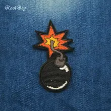 3pcs/lot Bomb Iron on Patch Sewing on Embroidered Applique Sewing Patch Clothes Stickers Garment DIY Apparel Accessories SC3060