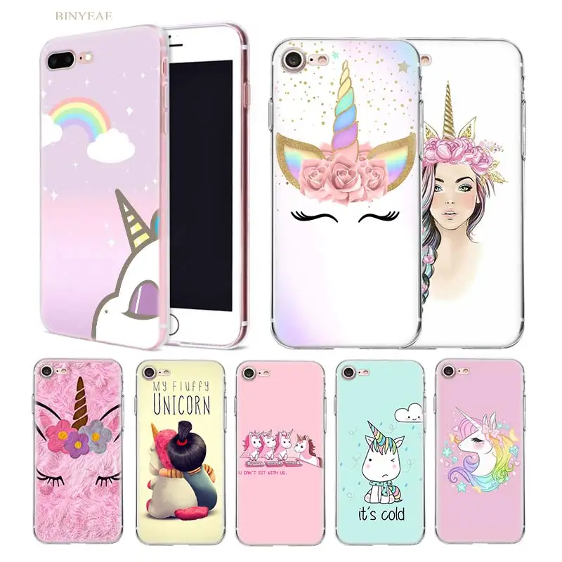 

My Unicorn girl TPU Case For iphone XR XS Max X 10 7 7S 8 Plus 7+ 8+ 6S 6 5 5SE 5C Cover Soft silicone Transparent phone Shell