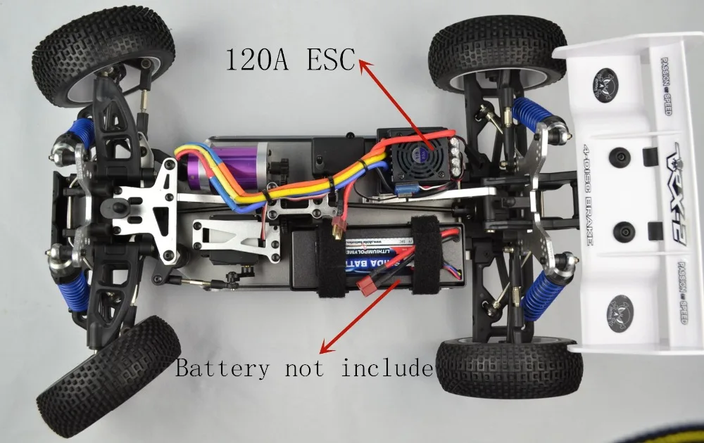 Аккумулятор и зарядное устройство не входят в комплект VRX Racing RH812 1/8 Бесщеточный Багги электрический пульт дистанционного управления автомобиль с 120A ESC