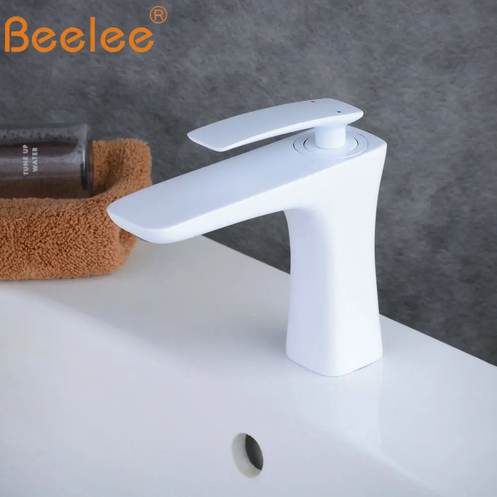 Beelee ванная комната краны смеситель белый кран топ раковина моно бассейна
