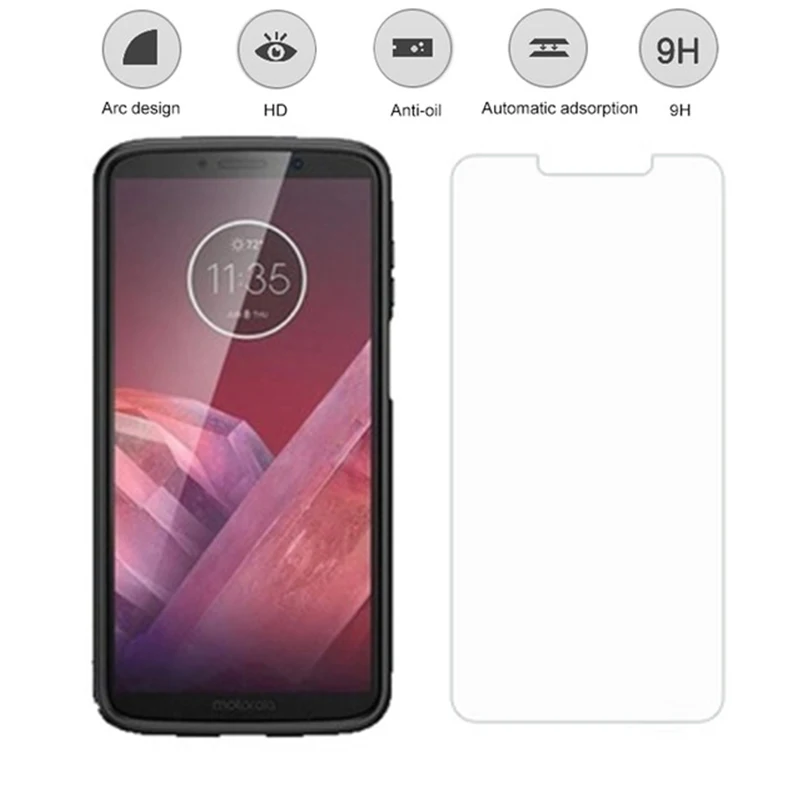 

2PCS 2.5D Tempered Glass for Motorola Moto Z3 Play 9H High Quality Explosion-proof Protective Film Screen Protector for XT1929