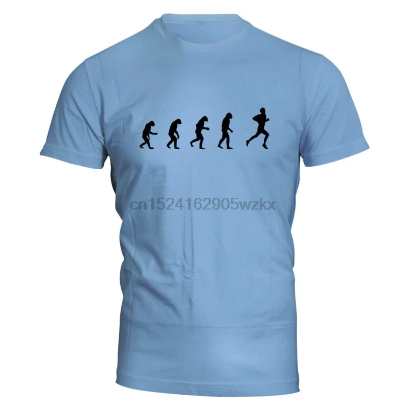 

Evolution of Man To Runner T-Shirt Mens Running Race Train Marathon Tee FREE S&H