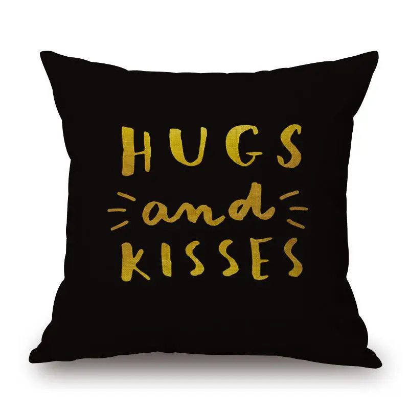 Мрамор Геометрия Лось черный подушки черный диване Nordic Дизайн подушки простой Полосы Рождественские Геометрия Чехлы Cojines диван Coussin - Цвет: 8