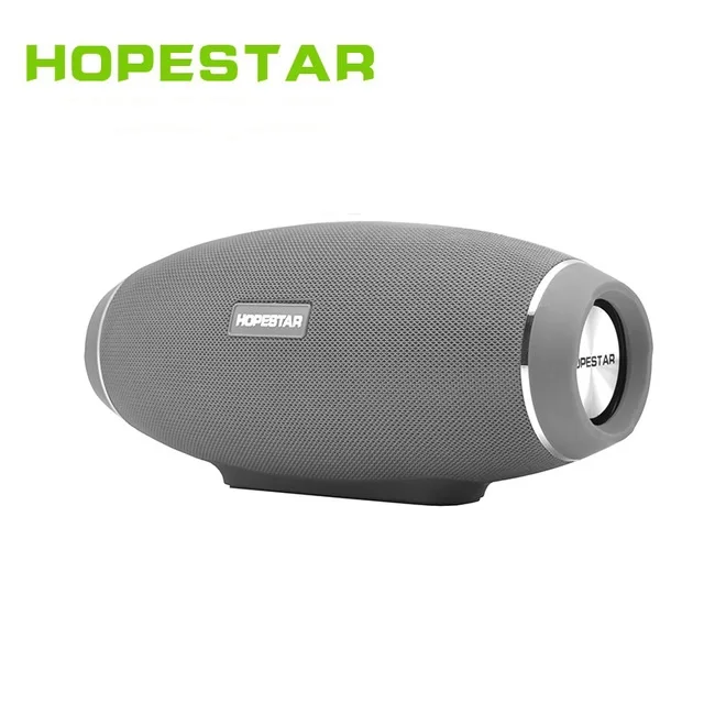 HOPESTAR H20 беспроводной портативный стерео Bluetooth динамик 16 Вт водонепроницаемый открытый сабвуфер бас Поддержка power Bank USB AUX TF карта - Цвет: Grey Speaker