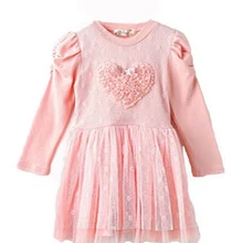 Новинка Горячая весна гвоздики Платье принцессы для маленьких девочек вечерние весенние 3D Сердце платье-пачка из тюля От 2 до 7 лет