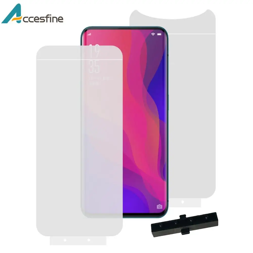 

2PCS 6D Front Back Full Cover Soft TPU Hydrogel Film For OPPO Find X Realme X Nano Screen Protector For OPPO R17 Pro Reno Flim