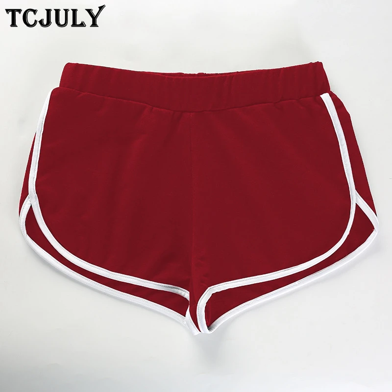 TCJULY Новое поступление сексуальные шорты для женщин модные с буквенным принтом эластичные Короткие штаны уличная Свободные повседневные летние шорты