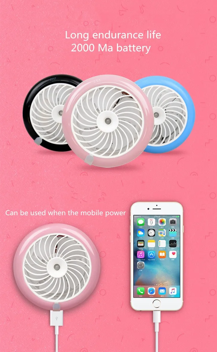 MistBlow Mini desk fan with water tank