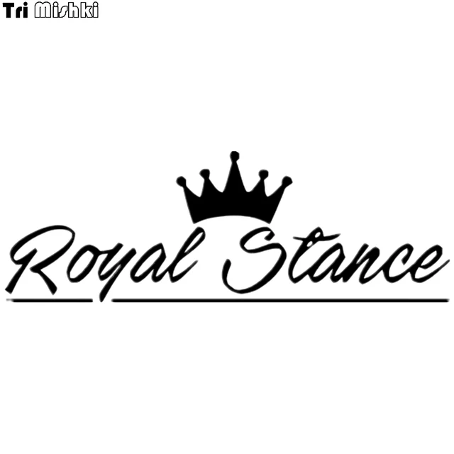 tri mishki hzx497 12 35 2cm words royal stance crown pattern car