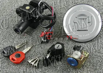 

New Motorcycles Ignition Switch Gas Cap Helmet Steering Lock Key Set For Honda VTR 250 VTR250