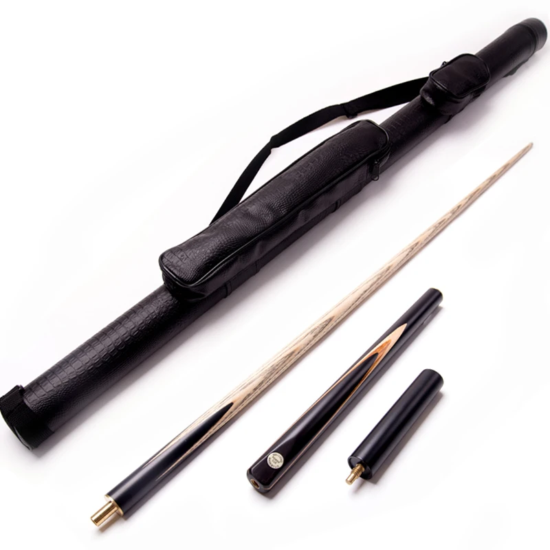 

Handmade inlay 3/4 joint Snooker Cue Stick in 9.5mm Tip+ snooker cue case set