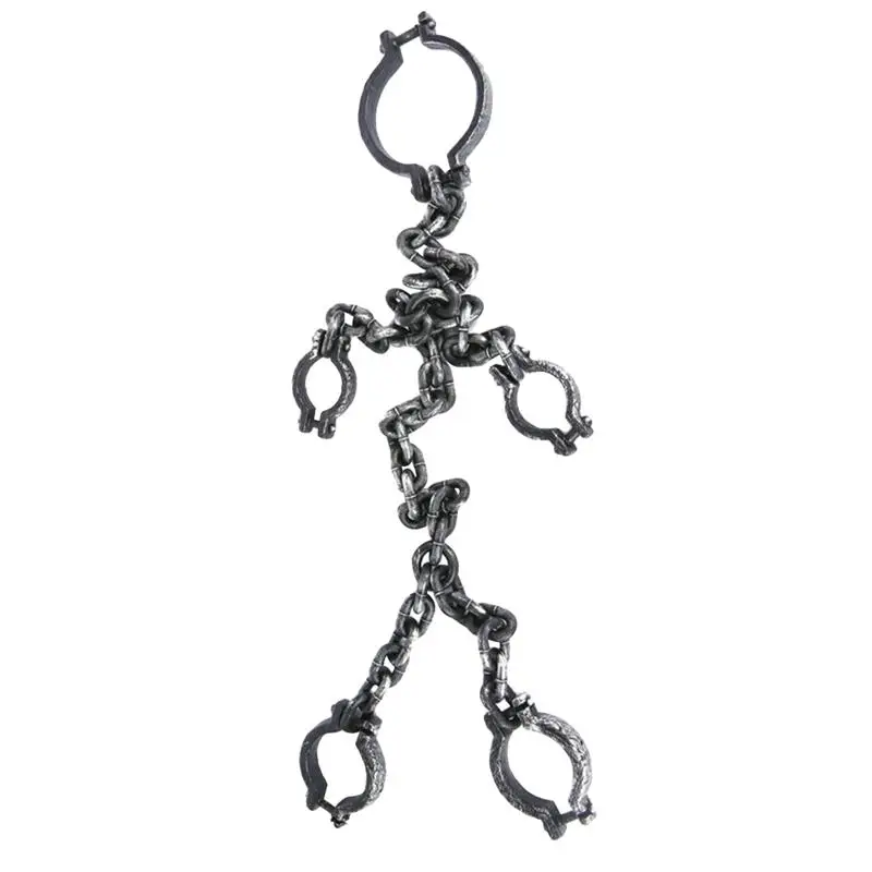 

Iron Chain Simulation Creative Realistic Halloween Prop Prisoner Prop Criminal Prop Costume Accessories For School Play Cosplay