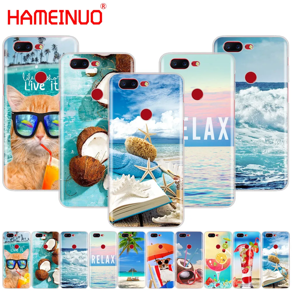 

HAMEINUO summer beach wave sea cover phone case for Oneplus one plus 5T 5 3 3t 2 X A3000 A5000